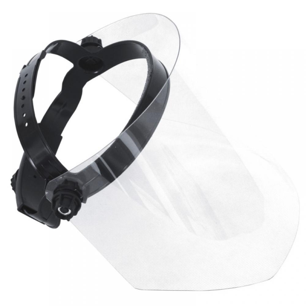 Polikarbonát arcvédőpajzs, 1mm vastag, 24cm hosszú, CE 0