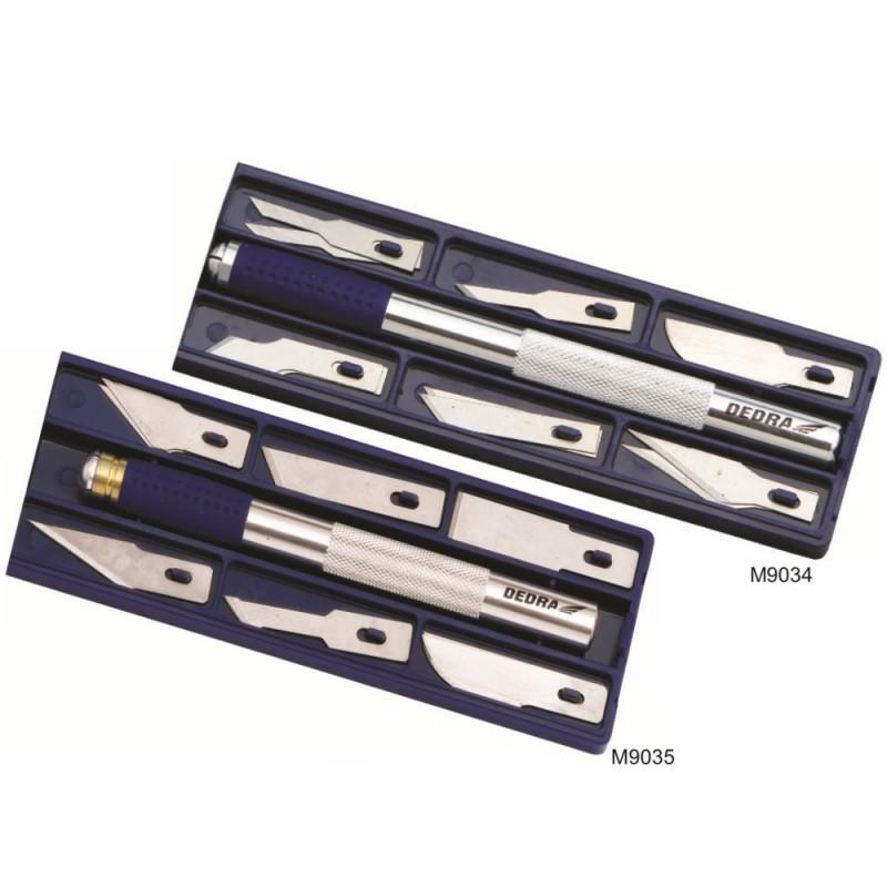 Többfunkciós precíziós kés, 6mm széles pengék,12db penge 0