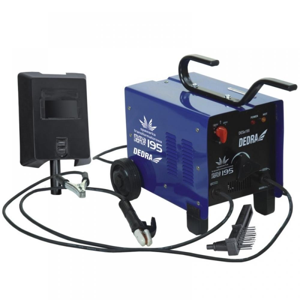 Transzformátoros hegesztőgép 180A 230V/400V, ipari dugó, forrasztókábel, elektródatartó, védopajzs, 0