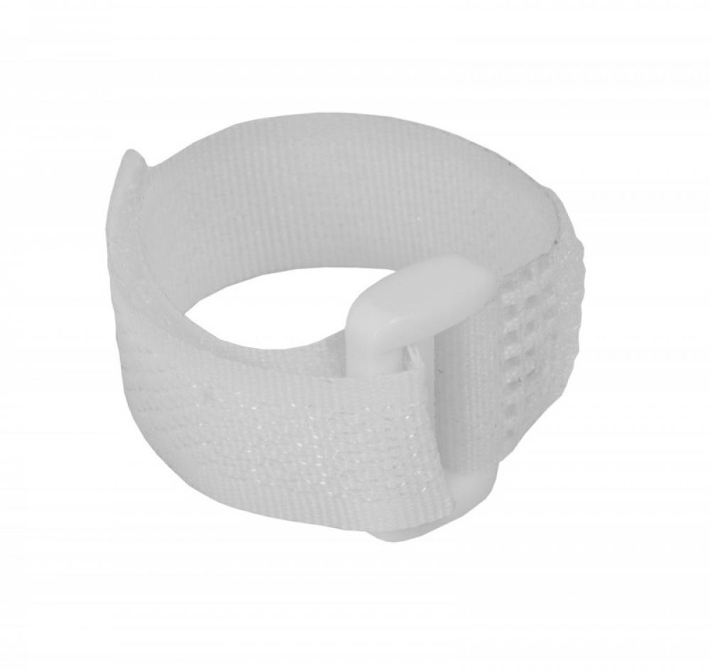 Tépőzáras szíj 16x310mm, fehér 5db 0