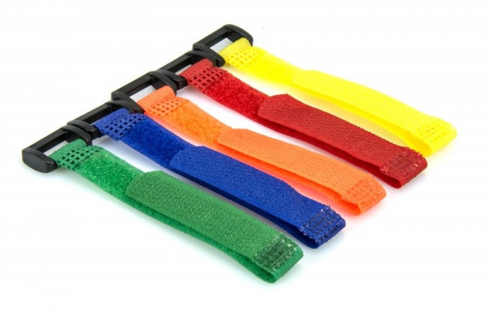 Tépőzáras szíj 12x150mm, vegyes színek 10db 0