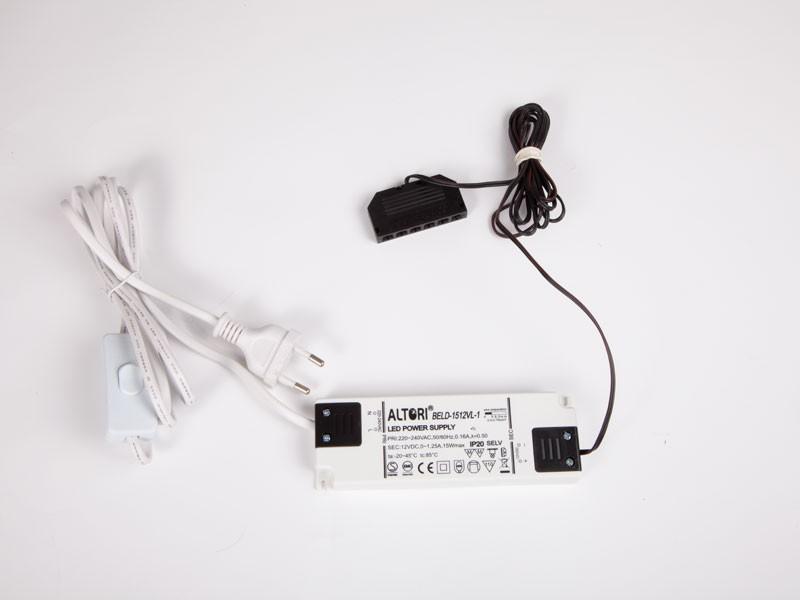 LED VILÁGÍTÁS LD15WpAMP LED TRANSFORMÁTOR FEHÉR 0