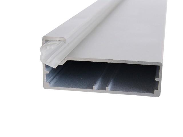 Megszűnt-ALUMÍNIUM KERETPROFIL TRUZ ÜVEGBEFOGÓ PROFIL ÁTLÁTSZÓ 0