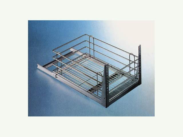 BELSŐ FÉMRÁCS CP245 FIÓK ELŐLAPTARTÓVAL 385×257×505 mm KRÓM-SZÜRKE 0