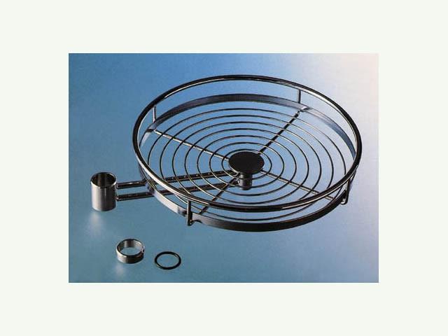 TÉRBE ÁLLÍTHATÓ OSZLOP SCT500F KÖR ALAKÚ POLC ÁTM.370×110×440 mm KRÓM 0