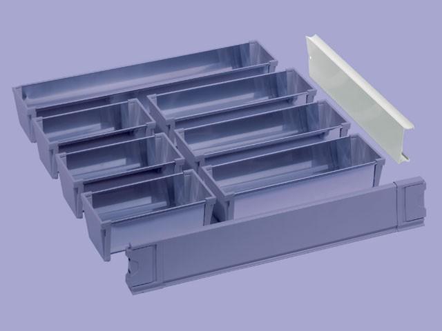 GRASS DUPLAFALÚ FÉM FIÓKOLDAL DWD 12331.270 TÁVTARTÓ 270 mm SZÜRKE 0