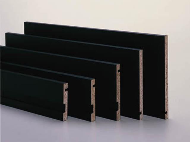 T_ KASÍROZOTT FIÓKOLDAL 1 NUTTAL 2650x150x12,5 mm MATT FEKETE 0