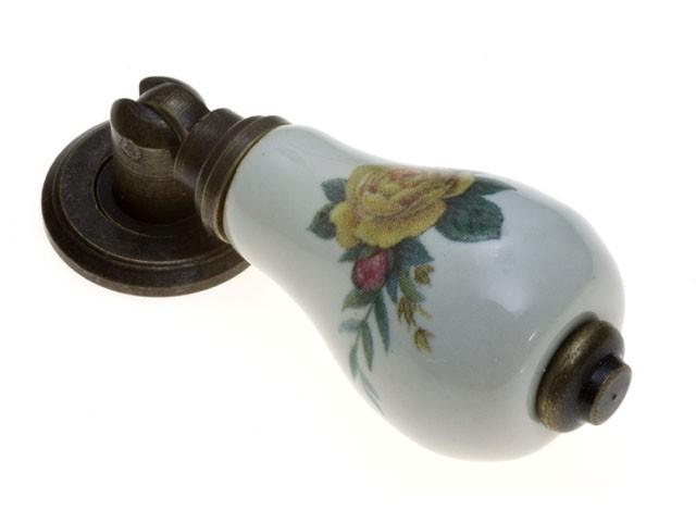 T_ BÚTORFOGANTYÚ PN1.01.11.02 56X22 ANTIKOLT BRONZ- RÓZSA 0