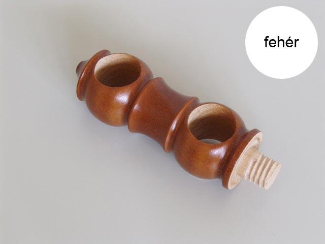 T_ LAKÁS KIEGÉSZITŐK FA KARNIS 2-ES TARTÓ ÁTM:45X140 FEHÉR 0