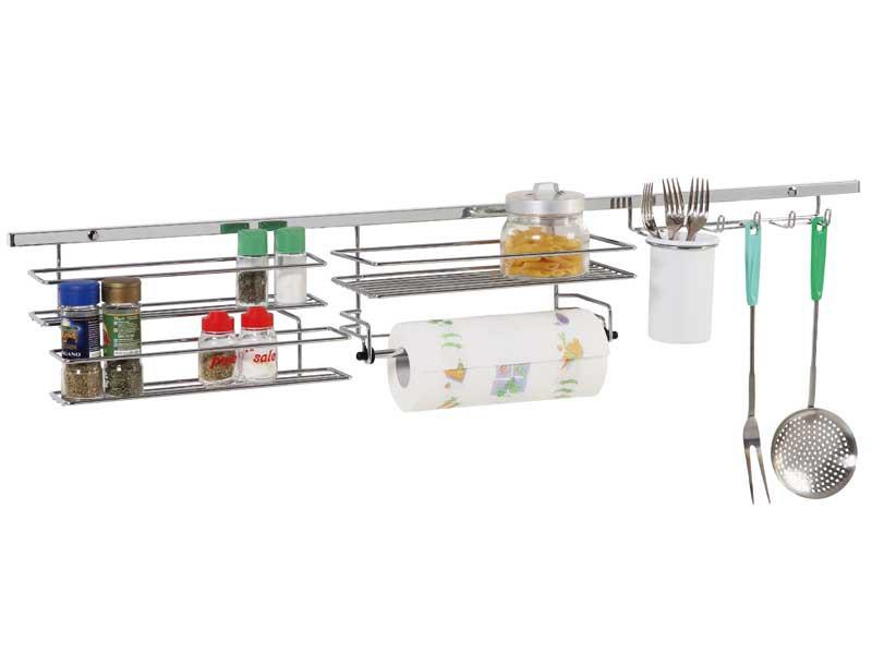 KÜLSŐ FÉMRÁCS MERAVIGLIA FŰSZERTARTÓ ÉS PAPÍRTÖRLŐ TARTÓ TÖBB LÉPCSŐS 1050×150×200 mm 0