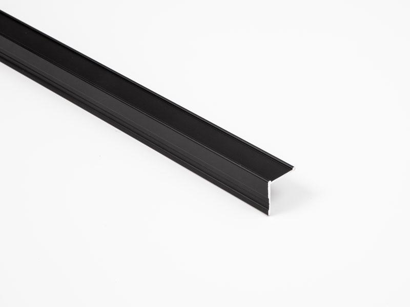 TOLÓAJTÓ BÚTORLAPHOZ LEZÁRÓ ´L´ PROFIL 3 m MATT FEKETE 0