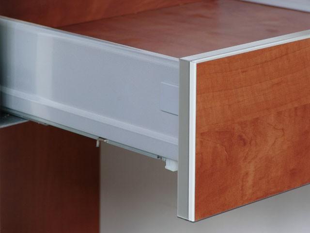 EGYÉB DUPLAFALÚ FÉM FIÓKOLDAL 708AH02-88 CSILLAPITOTT FIÓKOL 400mm SZÜRKE 0