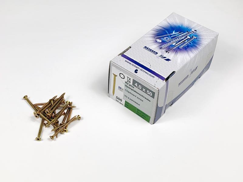 FACSAVAR REISSER 4x50mm TORX, ACÉL, SÁRGÍTOTT, TÖVIGMENETES 500db/doboz 0