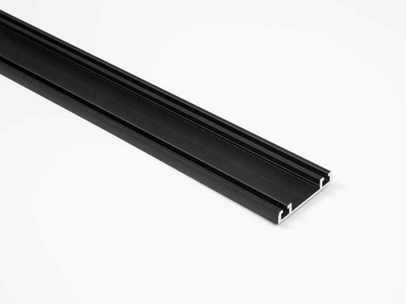 T_ TOLÓAJTÓ BÚTORLAPHOZ CLEFT 2 ALSÓ SÍN 3M MATT FEKETE 0