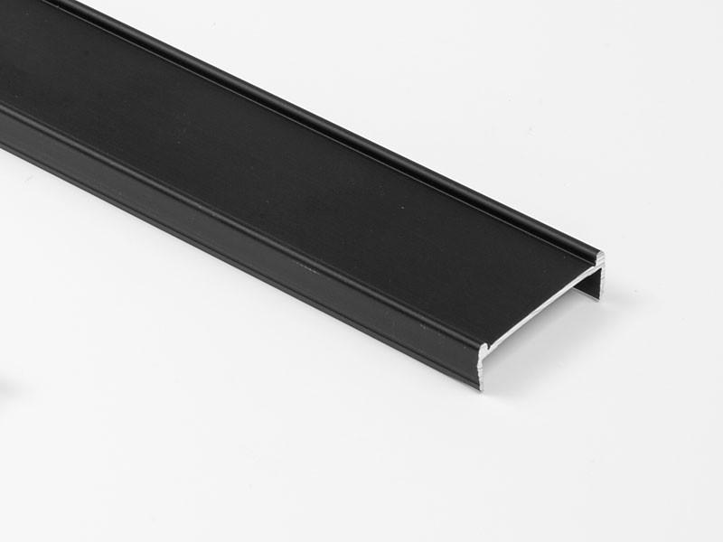 Megszűnt-TOLÓAJTÓ BÚTORLAPHOZ CLEFT 2 TAKARÓLÉC 3M MATT FEKETE 0