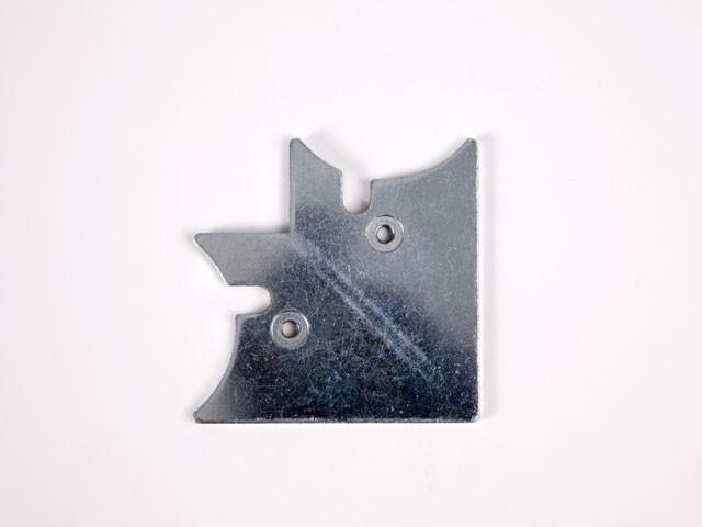 Megszűnt-ALUMÍNIUM KERETPROFIL AP06 SAROKELEM 61,7x61,7mm CINK 0