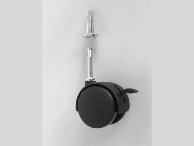 BELTÉRI BÚTORGÖRGŐ T-04Q FÉKEZŐS HÜVELYES 50mm 25kg FEKETE 0