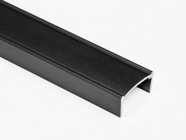 TOLÓAJTÓ BÚTORLAPHOZ ÉLPROFIL ´U´2, 3 m MATT FEKETE 0
