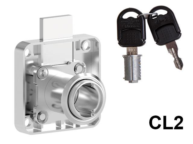 T_ CL BÚTORZÁR 701-CL2 KISFIÓKZÁR 42x42mm NIKKEL 0