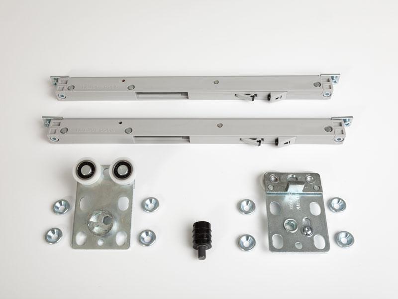 TOLÓAJTÓ BÚTORLAPHOZ 0200 UP SZETT EGYENES FELSŐ GÖRGŐKKEL 40 kg SZÜRKE 0