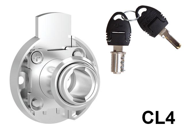 T_ CL BÚTORZÁR 708-CL4 FIÓKZÁR D=39,5mm NIKKEL 0