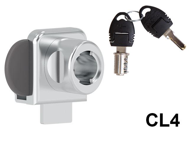 T_ CL BÚTORZÁR 625-CL4 ÜVEGAJTÓ ZÁR DUPLA NIKKEL 0