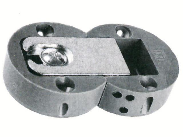 T_ EGYÉB LENYÍLÓ VASALAT 246.9033.830 LENYÍLÓ AJTÓPÁNT 60×35×12mm FEHÉR 0