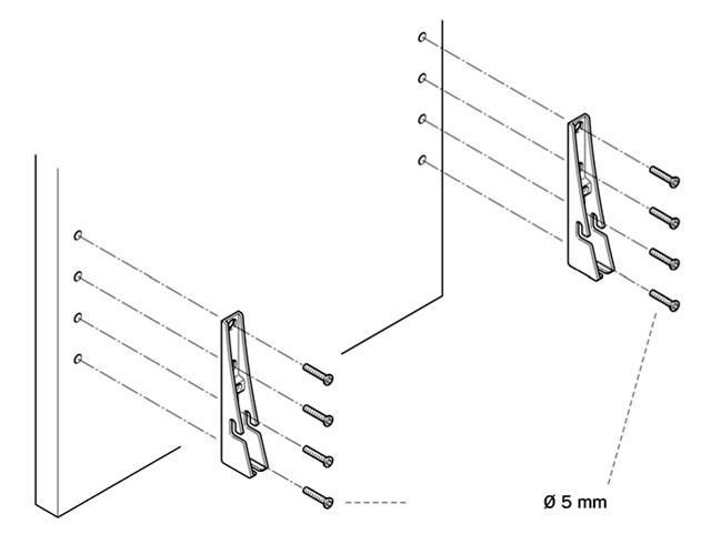 T_ HAFELE FELNYÍLÓ 372.67.790 RÖGZÍTŐ SZETT FAAJTÓKHOZ SZÜRKE 0