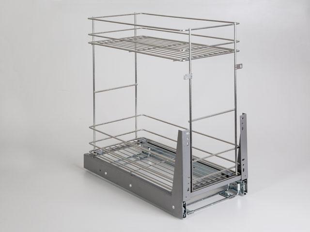 WE03.7886 2 RÉSZES KIH.POLC SZÜRKE 255x545x490 0