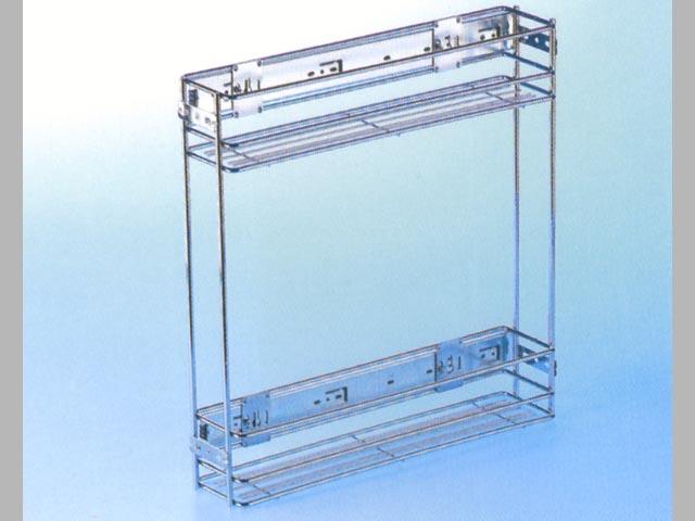 ML003H OLD.SZERELHETÖ 2 TÁLCÁS KRÓM 110x490x470 mm 0