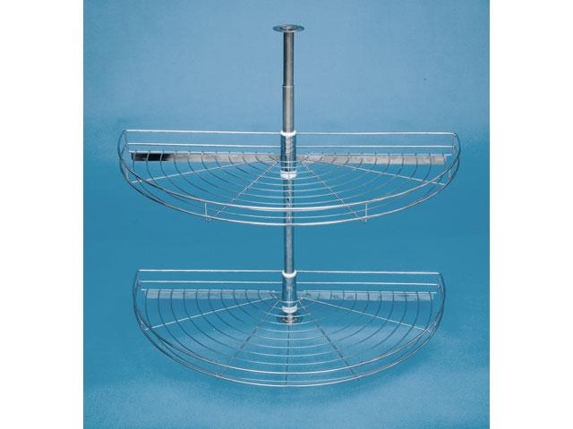 BELSŐ FÉMRÁCS ML180A FÉLKÖR KOSÁR GARNITÚRA 745x606/780 mm KRÓM 0