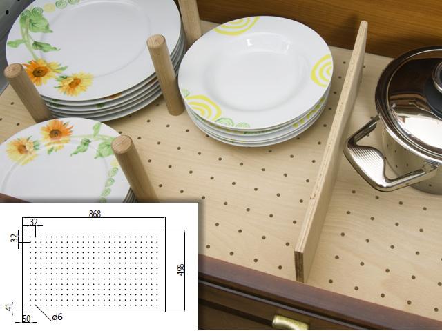 PERFORÁLT LEMEZ NATÚR BÜKK 900x500mm 0