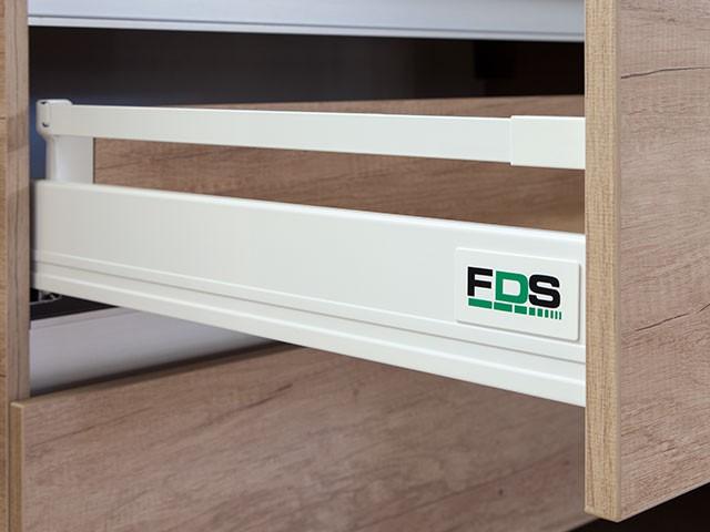 Megszűnt-FDS DUPLAFALÚ FÉM FIÓKOLDAL FDS-DF OR OLDALMAGASÍTÓ RÚD 400mm FEHÉR 0