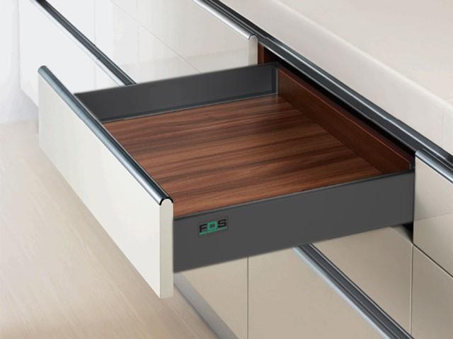 Megszűnt-FDS DUPLAFALÚ FÉM FIÓKOLDAL FDS-PRO A 500mm, 40kg ANTRACIT 0