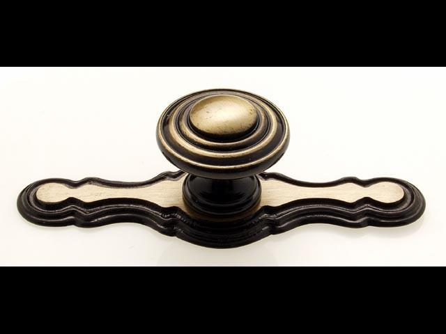 Megszűnt-T_ T_ BÚTORFOGANTYÚ 398-98 ÁTM: 35 mm ANTIKOLT BRONZ 0