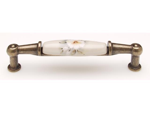 T_ BÚTORFOGANTYÚ M01.01.12.04 96 ANTIKOLT BRONZ-SZÜRKE VIRÁG 0