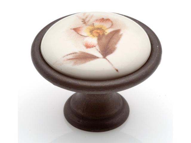 T_ BÚTORFOGANTYÚ P07.01.02.B1G ÁTM:34 COUNTRY BRONZ-BARNA VIRÁG 0