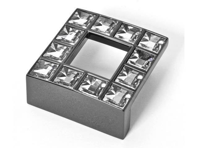 T_ BÚTORFOGANTYÚ 550.032.KRE2 32 FEKETE NIKKEL-SWAROVSKI KRISTÁLY 0