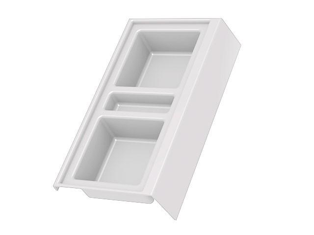 T_ FŰRDŐSZOBAI TÁROLÓ CE45S RENDSZEREZŐ 236x422x84 mm FEHÉR 0