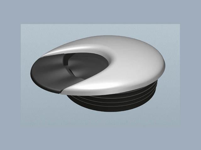 T_ IRODABÚTOR KIEGÉSZÍTŐ KÁBELKIVEZETŐ ECLIPSE 1 ÁTM: 80mm ALUMÍNIUM-ANTRACIT 0