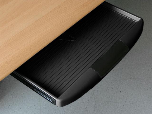 IRODABÚTOR KIEGÉSZÍTŐ 32102 BILLENTYŰZETTARTÓ 551X263X36mm FEKETE 0