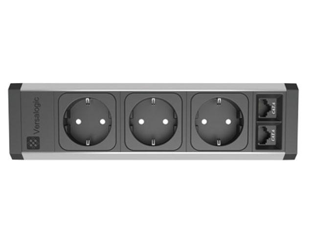 VERSA RENDSZER VERSATEK KONNEKTOR ELOSZTÓ 232x51x62,5mm ALUMÍNIUM-FEKETE 0