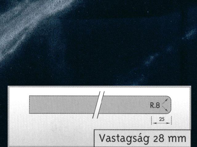 MUNKALAP CHT WA8 GL BLACK WAVE 4200x600x28mm 0