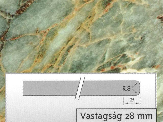 T_ MUNKALAP CHT 4851 GL ZÖLD MÁRVÁNY 4200x600x28mm 0