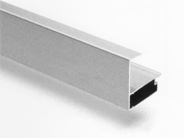T_ MUNKALAP ÉLPROFIL 4200x40/60mm FÉNYES ALUMÍNIUM 0