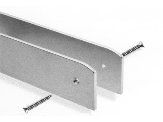 T_ MUNKALAP ÉLPROFIL OLDALSÓ LEZÁRÓ 605x60mm MATT ALUMÍNIUM 0