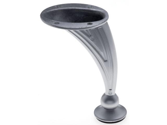 FÉM DESIGN LÁB EM-078-A ÍVES, 120mm MATT KRÓM 0