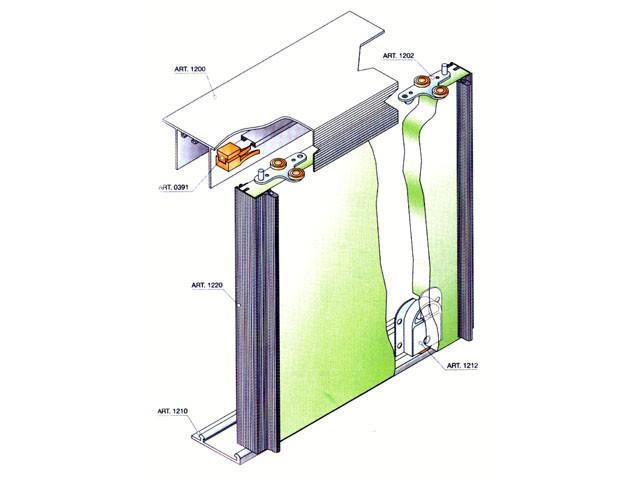 T_ TOLÓAJTÓ BÚTORLAPHOZ 1200 SZETT TEHERB. 60 KG ALUMÍNIUM 0