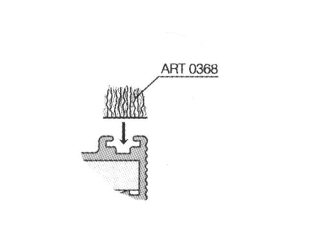 TOLÓAJTÓ BÚTORLAPHOZ 368 PORFOGÓ 7 mm FEKETE 0