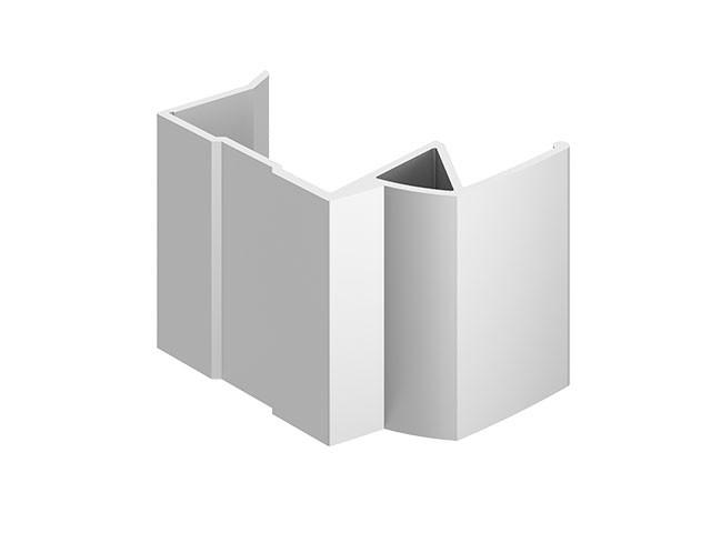 T_ TOLÓAJTÓ BÚTORLAPHOZ EFEKT FOGANTYÚPROFIL 2,65m ALUMÍNIUM 0